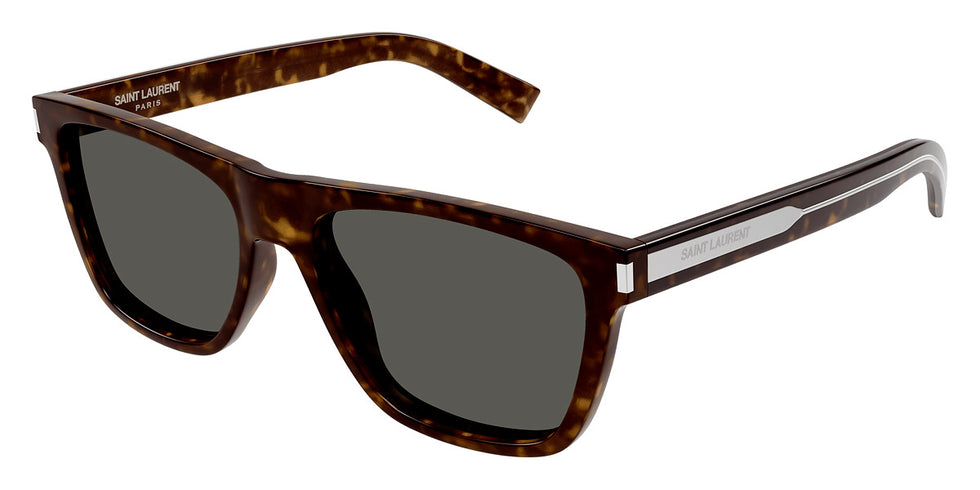 Saint Laurent® 619 SL 619 002 56 - Havana/Crystal / Gray Sunglasses