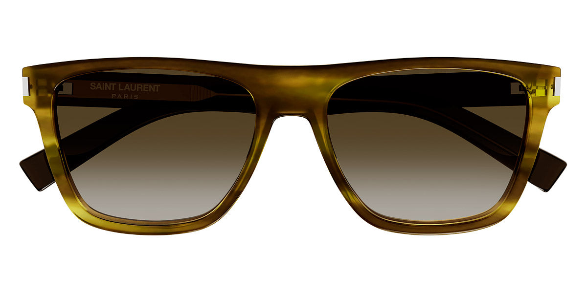 Saint Laurent® 619 SL 619 005 56 - Havana/Crystal / Brown Gradient Sunglasses