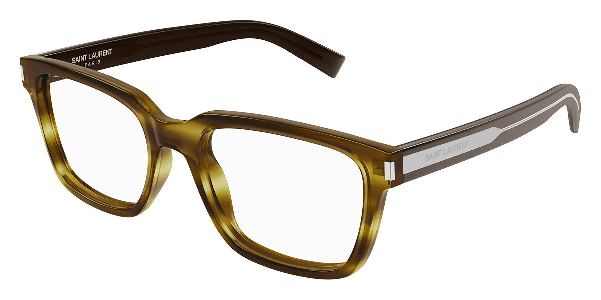 Saint Laurent® 621 SL 621 006 54 - Havana/Crystal / Transparent AR 006 Eyeglasses