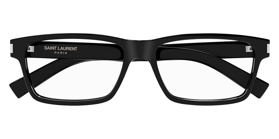 Saint Laurent® 622 SL 622 001 56 - Black/Crystal / Transparent AR Eyeglasses