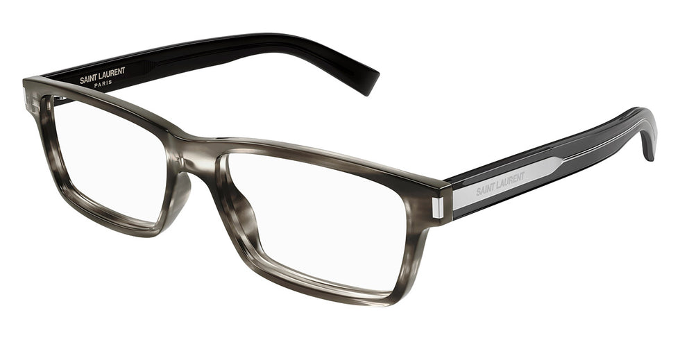 Saint Laurent® 622 SL 622 005 56 - Havana/Crystal / Transparent AR 005 Eyeglasses