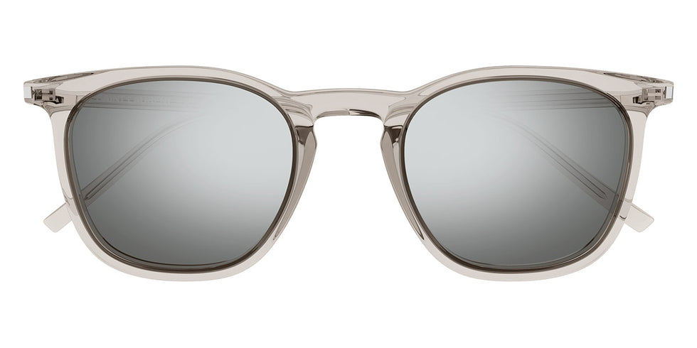 Saint Laurent® 623 SL 623 004 49 - Beige / Silver Mirror Sunglasses