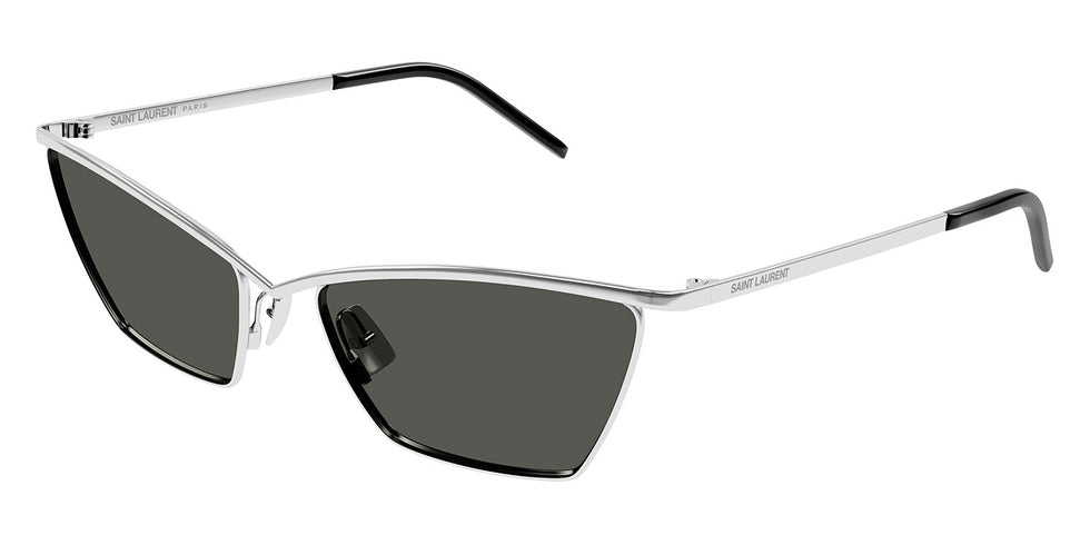 Saint Laurent® 637 SL 637 002 57 - Silver / Gray Sunglasses