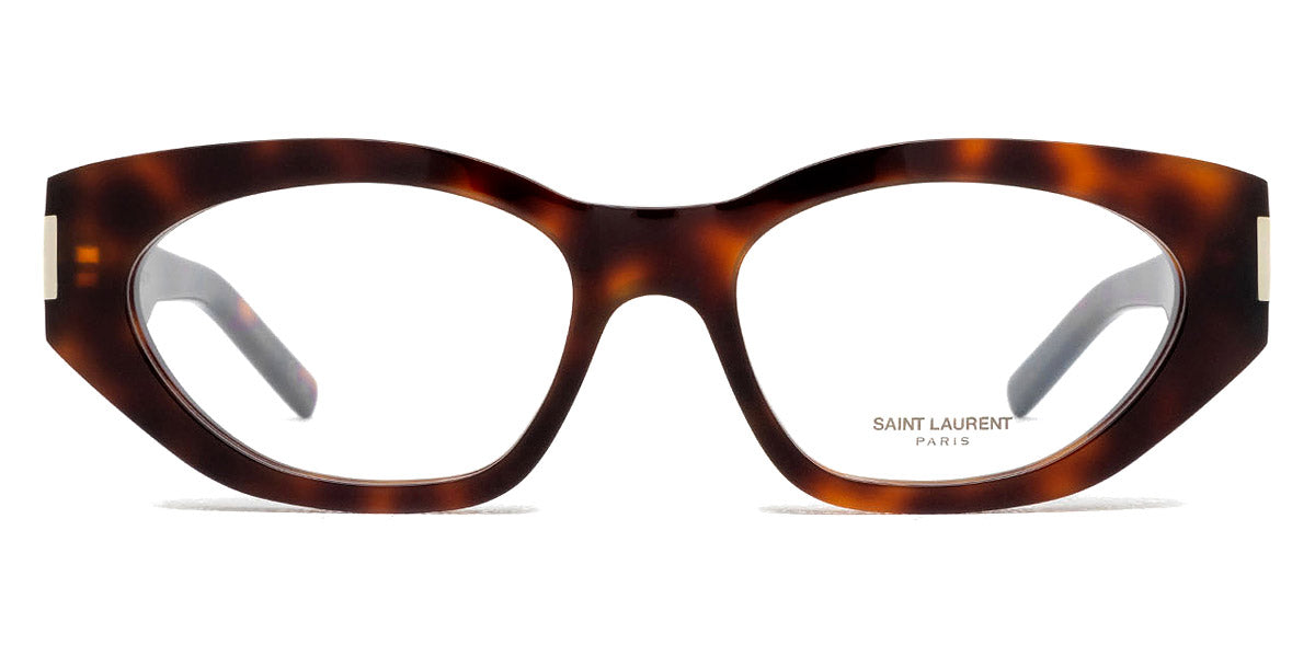 Saint Laurent® 638 OPT SL 638 OPT 003 55 - Havana / Transparent AR Eyeglasses