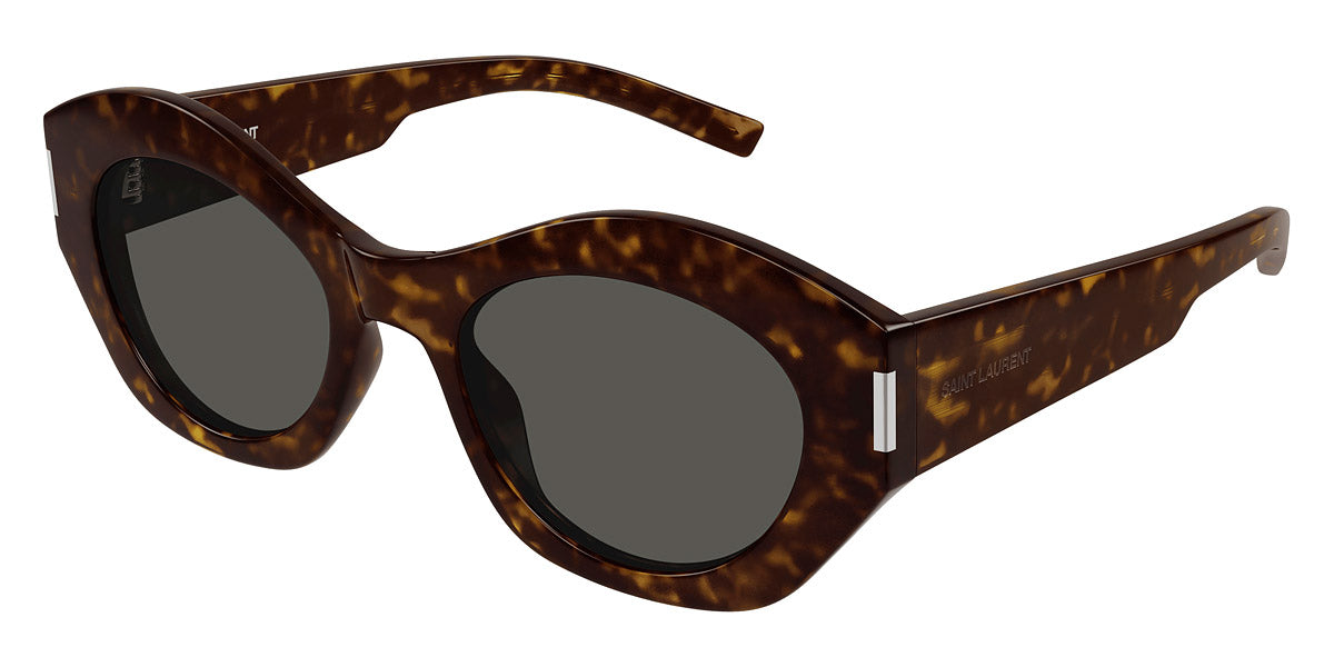 Saint Laurent® 639 SL 639 002 52 - Havana / Gray Sunglasses