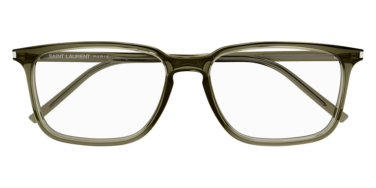 Saint Laurent® 645/F SL 645/F 005 55 - Green Eyeglasses