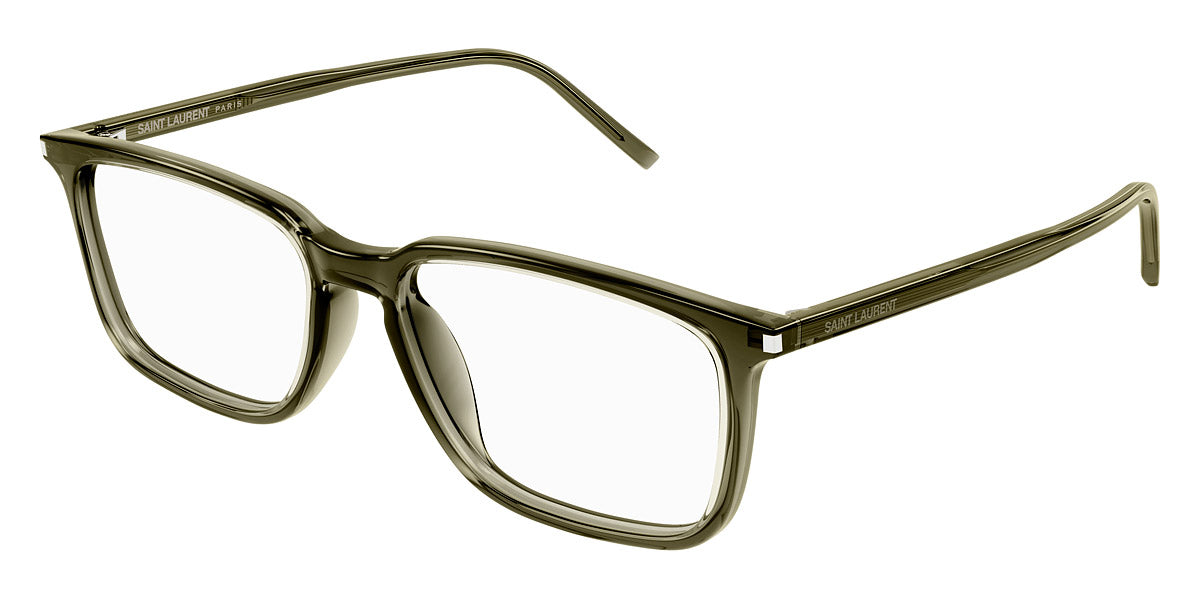 Saint Laurent® 645/F SL 645/F 005 55 - Green Eyeglasses