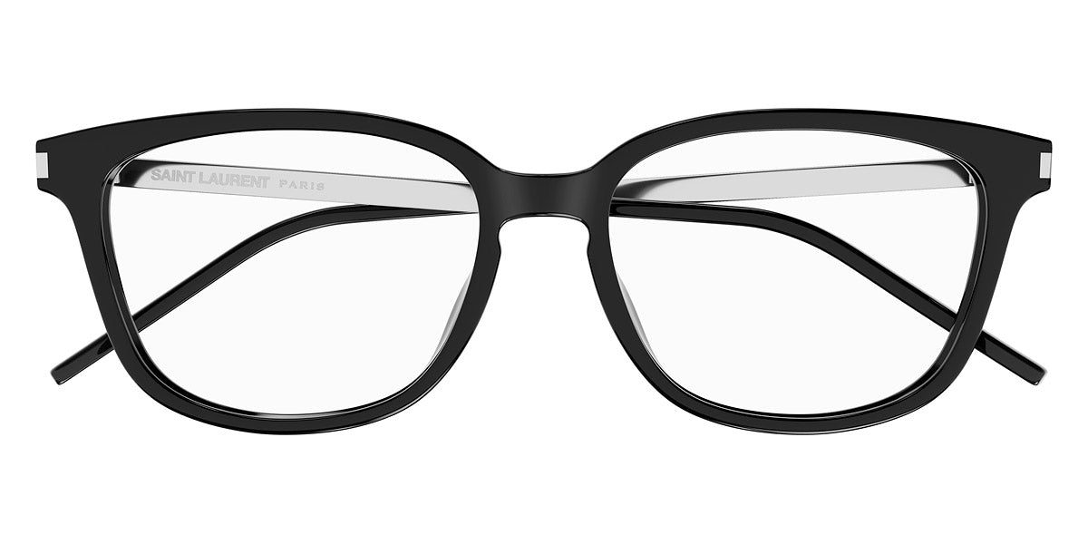 Saint Laurent® 648/F SL 648/F 001 54 - Black/Silver Eyeglasses