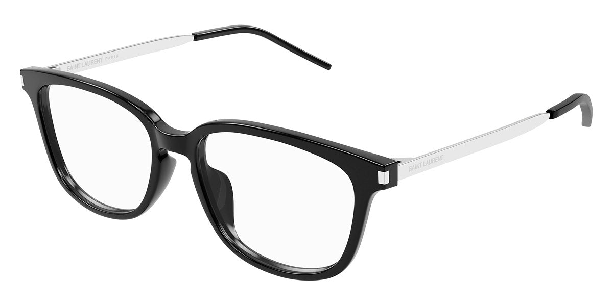 Saint Laurent® 648/F SL 648/F 001 54 - Black/Silver Eyeglasses