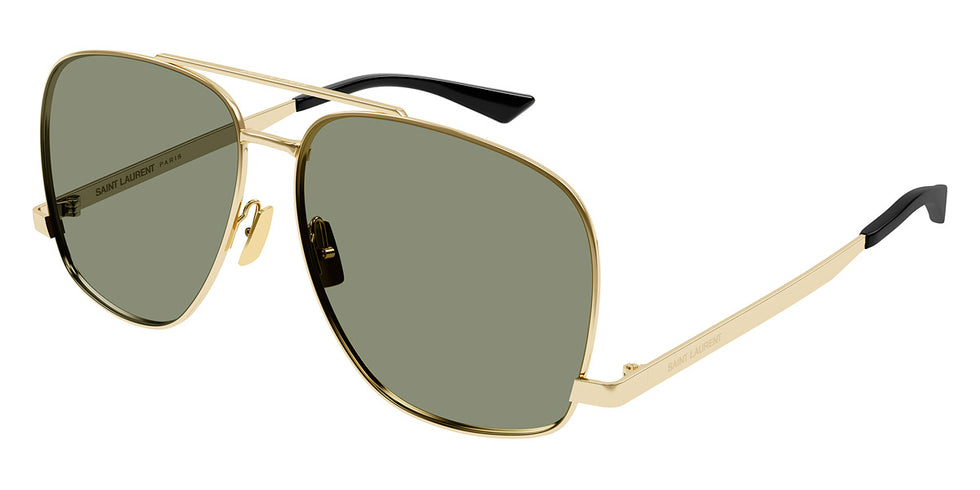 Saint Laurent® 653 LEON SL 653 LEON 003 59 - Gold / Green Sunglasses