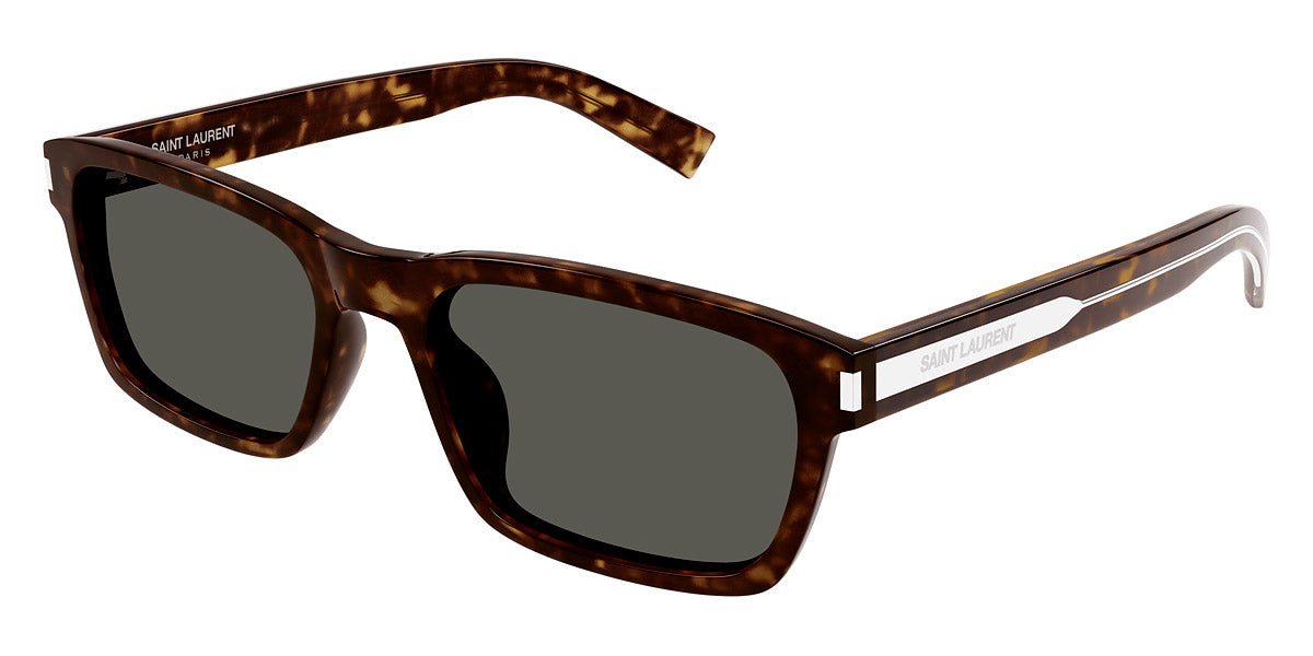 Saint Laurent® 662 SL 662 004 57 - Havana/Crystal / Gray Sunglasses