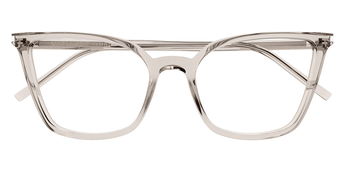 Saint Laurent® 669 SL 669 001 54 - Beige / Transparent AR Eyeglasses