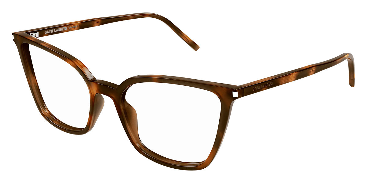 Saint Laurent® 669 SL 669 003 54 - Havana / Transparent AR Eyeglasses