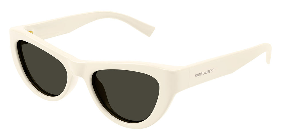 Saint Laurent® 676 SL 676 008 53 - Ivory / Gray Sunglasses