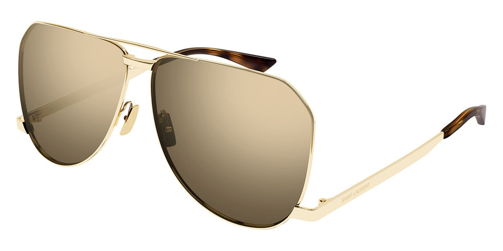 Saint Laurent® 690 DUST SL 690 DUST 004 61 - Gold / Brown Flash Sunglasses