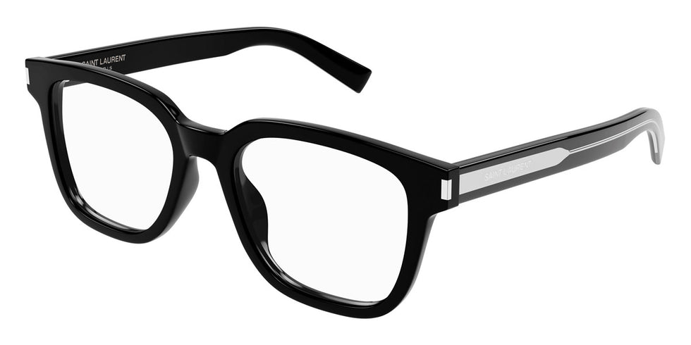 Saint Laurent® 711 OPT SL 711 OPT 001 52 - Black/Crystal / Transparent AR Eyeglasses