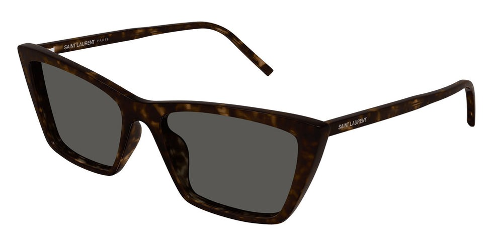 Saint Laurent® 737 MICA THIN SL 737 MICA THIN 002 54 - Havana / Gray Sunglasses