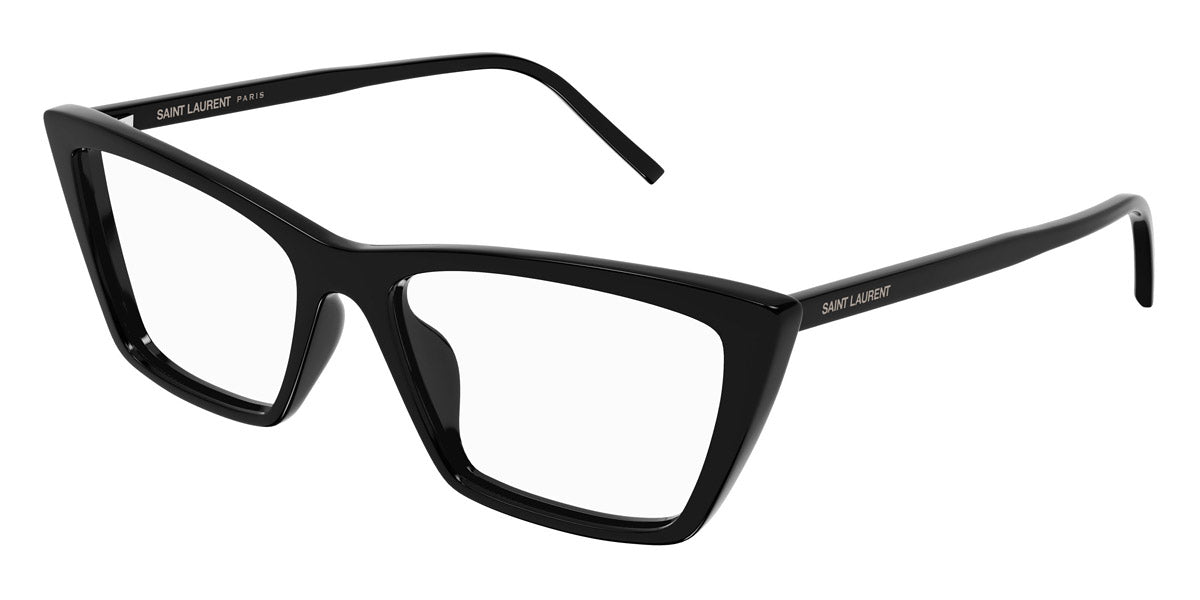 Saint Laurent® 737 MICA THIN OPT SL 737 MICA THIN OPT 001 54 - Black / Transparent AR Eyeglasses
