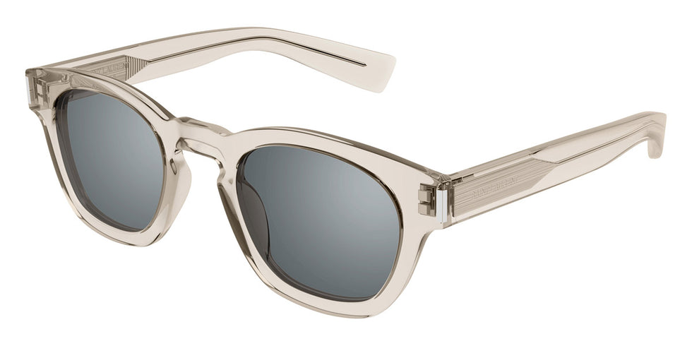 Saint Laurent® 746 SL 746 004 48 - Beige / Silver Mirrored Sunglasses