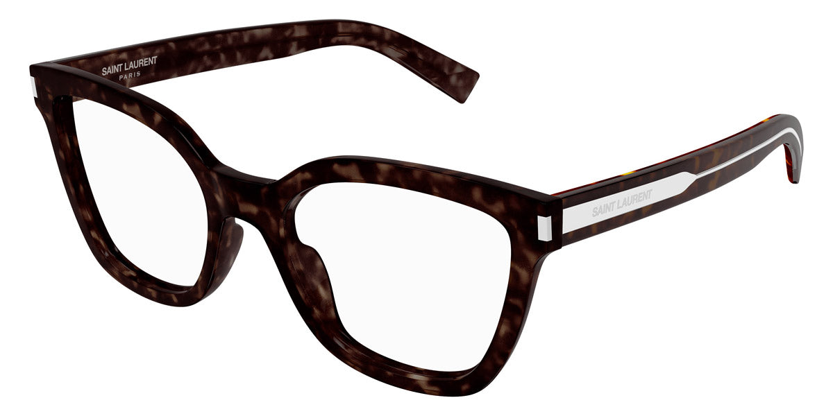 Saint Laurent® 748 SL 748 002 54 - Havana/Crystal Eyeglasses