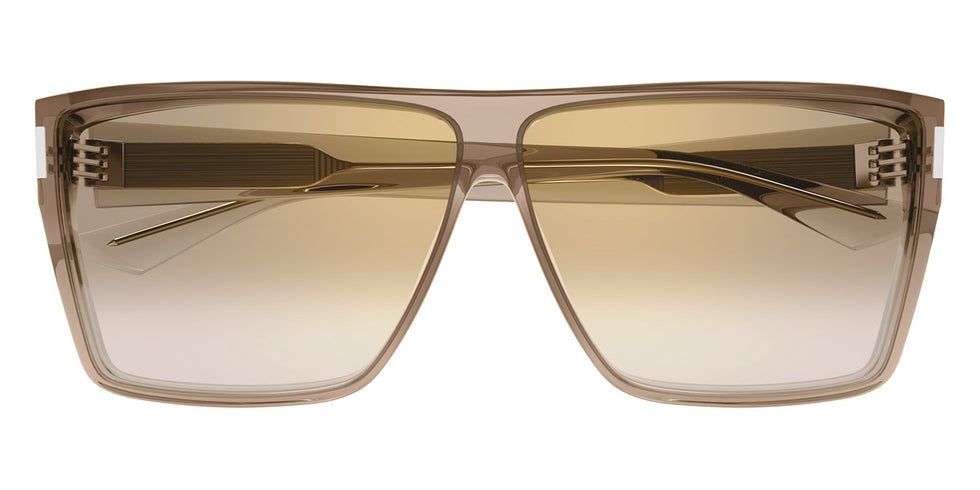 Saint Laurent® 756 SL 756 003 64 - Yellow / Brown Mirrored Sunglasses
