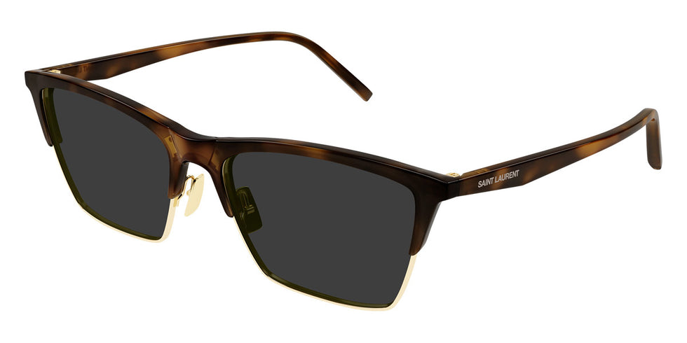 Saint Laurent® 767 SL 767 004 55 - Havana / Gray Sunglasses