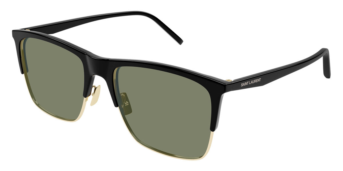 Saint Laurent® 768 SL 768 001 57 - Black / Green Sunglasses