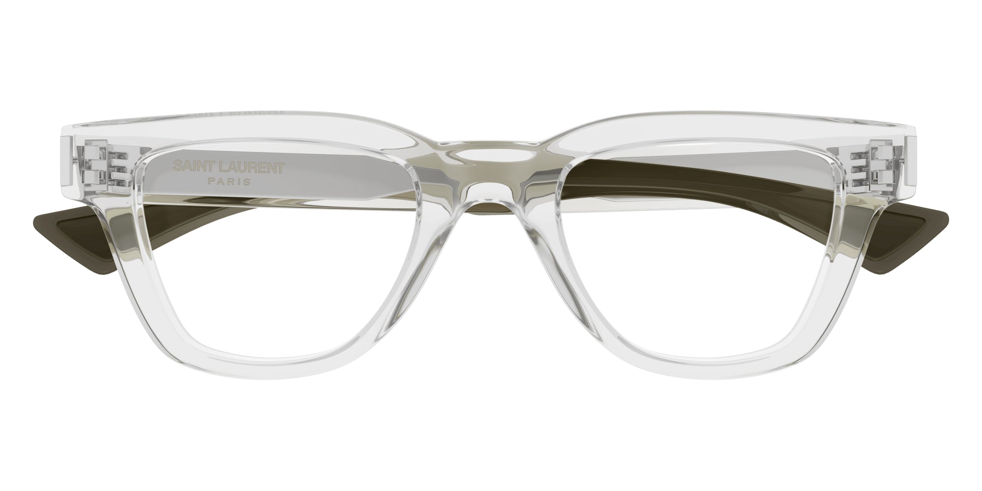 Saint Laurent® 789 JACQUES OPT SL 789 JACQUES OPT 004 47 - Crystal / Transparent AR Eyeglasses