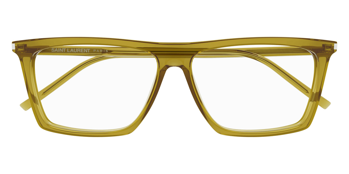 Saint Laurent® 803 SL 803 011 59 - Green / Transparent AR Eyeglasses