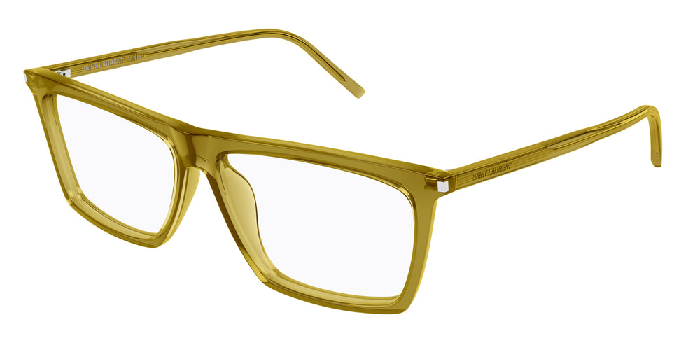 Saint Laurent® 803 SL 803 011 59 - Green / Transparent AR Eyeglasses