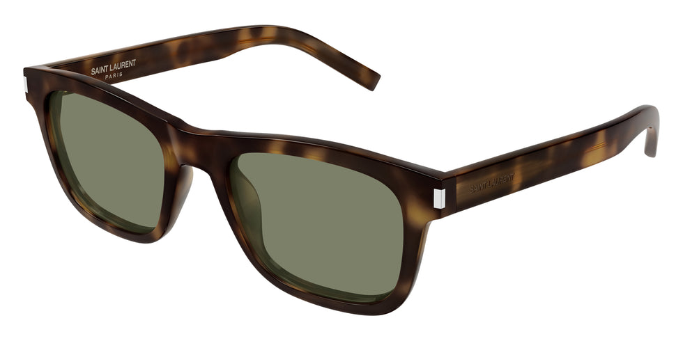 Saint Laurent® 819 SL 819 003 52 - Havana / Green Sunglasses