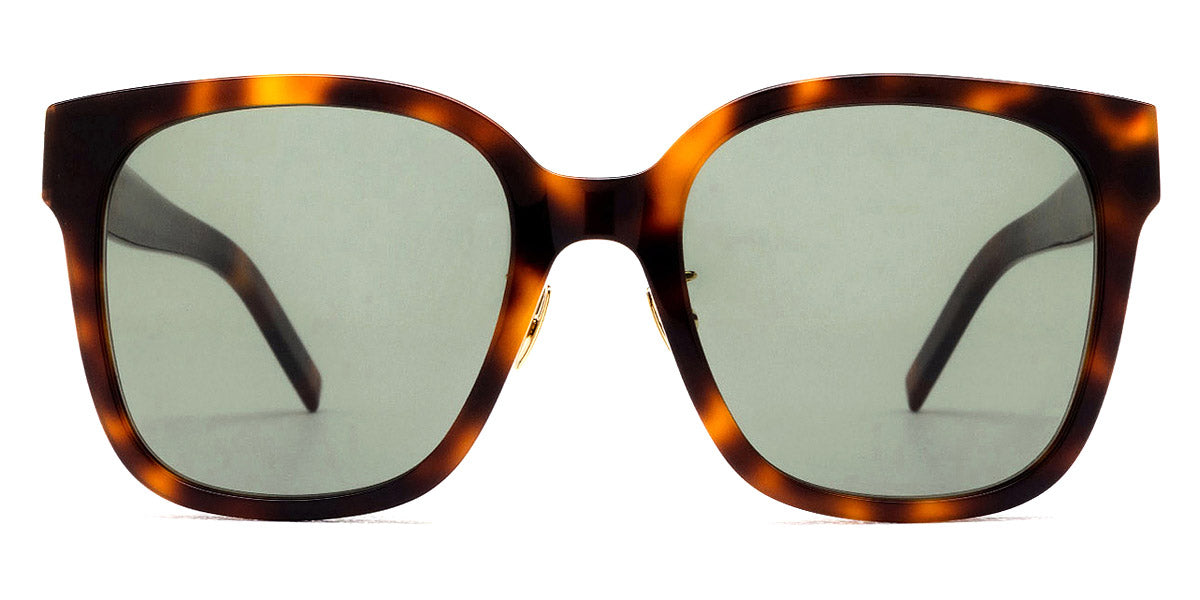 Saint Laurent® M105/F SL M105/F 003 55 - Havana / Green Sunglasses