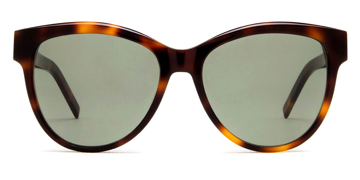 Saint Laurent® M107 SL M107 003 55 - Havana / Green Sunglasses