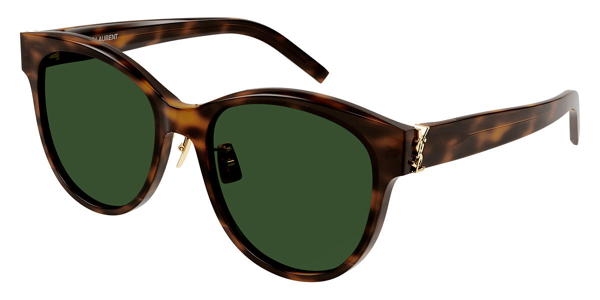 Saint Laurent® M107/K SL M107/K 003 56 - Havana / Green Sunglasses
