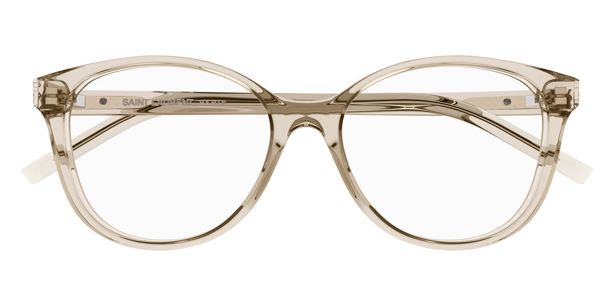 Saint Laurent® M112 SL M112 004 54 - Beige / Transparent AR Eyeglasses