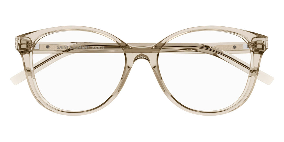 Saint Laurent® M112 SL M112 004 54 - Beige / Transparent AR Eyeglasses