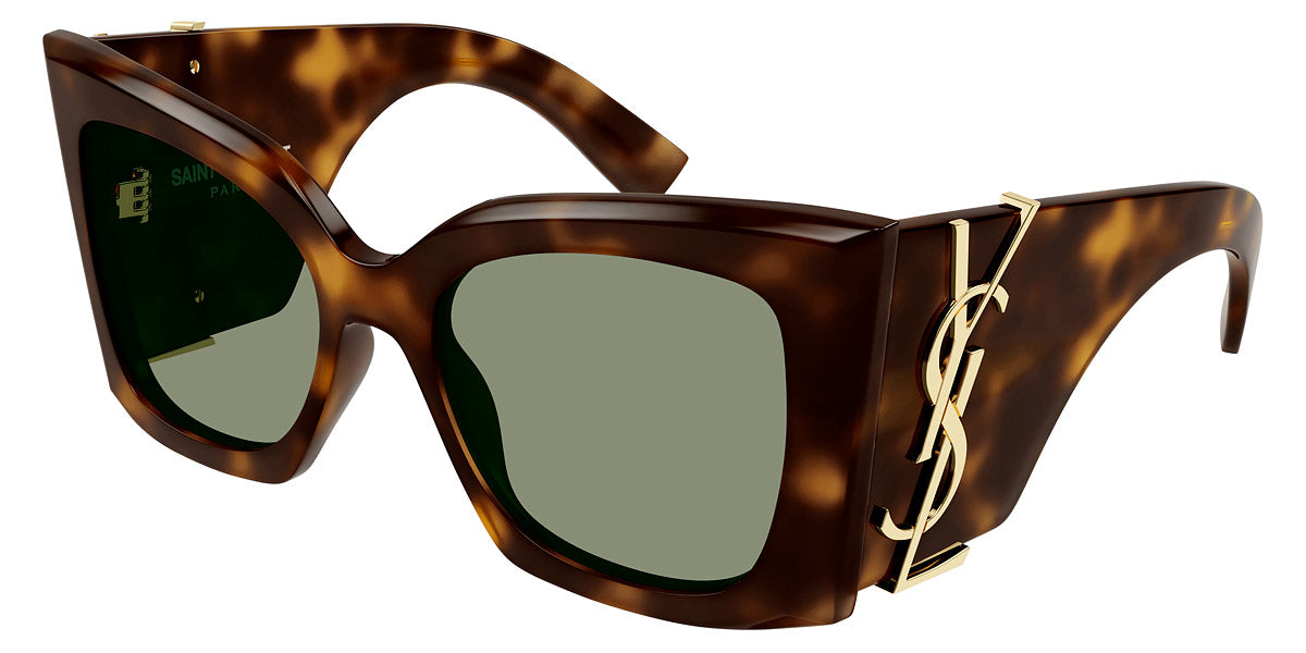 Saint Laurent® M119 BLAZE SL M119 BLAZE 002 54 - Havana / Green Sunglasses