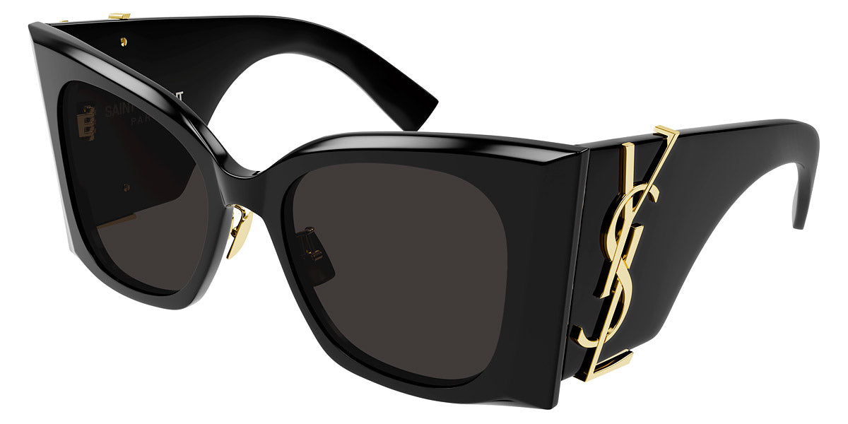 Saint Laurent® M119/F BLAZE SL M119/F BLAZE 001 53 - Black / Black Sunglasses