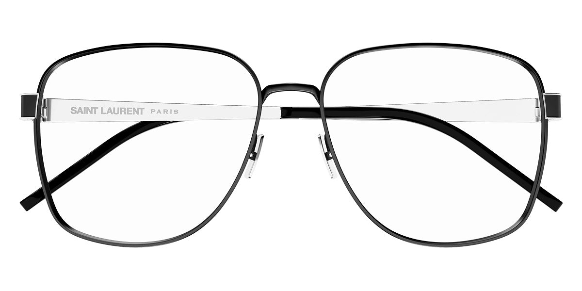 Saint Laurent® M134 SL M134 001 57 - Black/Silver / Transparent AR Eyeglasses