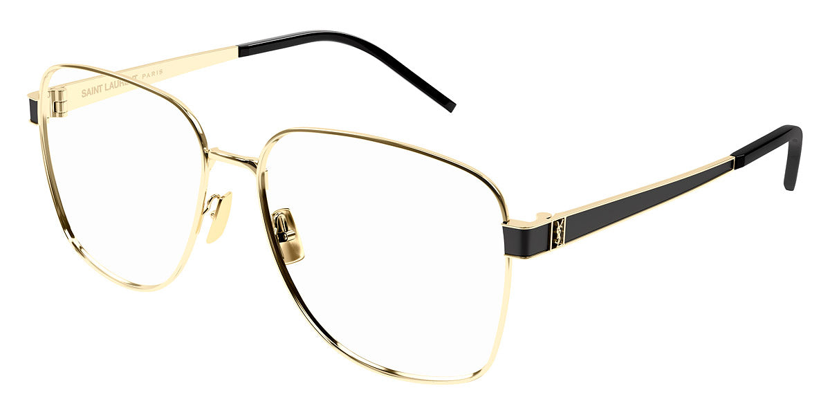 Saint Laurent® M134 SL M134 003 57 - Gold / Transparent AR Eyeglasses