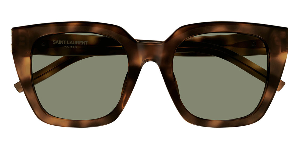 Saint Laurent® M143/F SL M143/F 003 52 - Havana / Green Sunglasses
