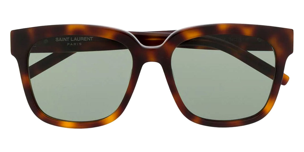 Saint Laurent® M40/F SL M40/F 005 55 - Havana / Green Sunglasses