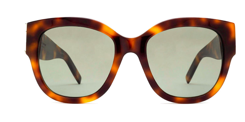 Saint Laurent® M95/F SL M95/F 003 56 - Havana / Green Sunglasses