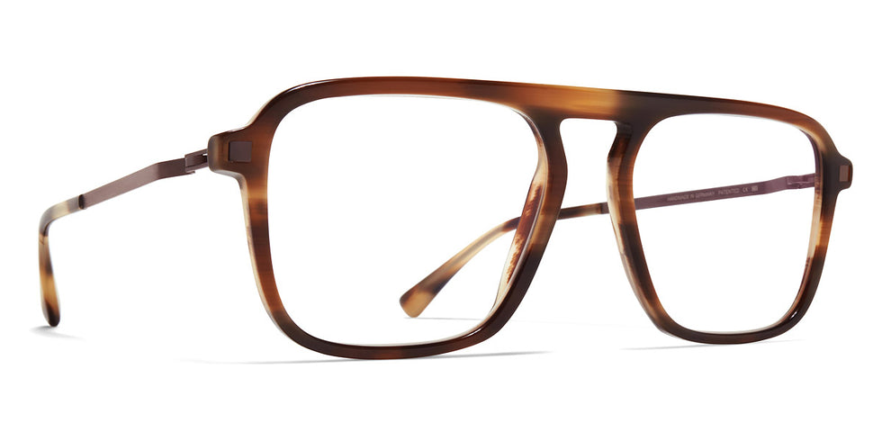 Mykita® SONU MYK SONU C175 Striped Brown/Mocca 53 - C175 Striped Brown/Mocca Eyeglasses