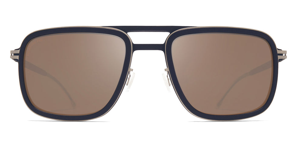 Mykita® SPRUCE MYK SPRUCE MH49 Pitch Black/Matte Silver / Polarized Pro Hi-Con Brown 54 - MH49 Pitch Black/Matte Silver / Polarized Pro Hi-Con Brown Sunglasses