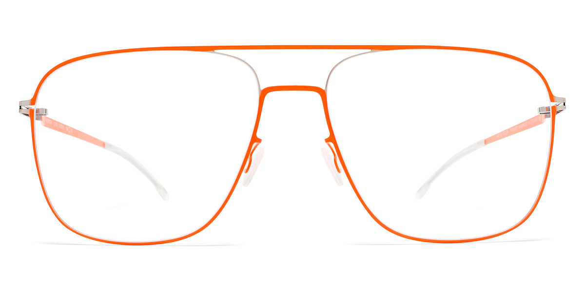 Mykita® STEEN MYK STEEN Silver/Neon Orange 56 - Silver/Neon Orange Eyeglasses