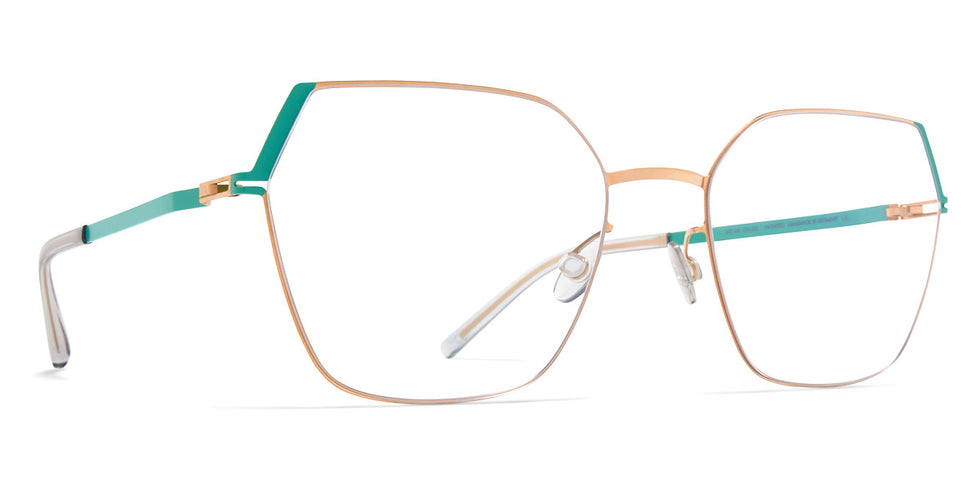 Mykita® STINE MYK STINE Champagne Gold/Jade Green 54 - Champagne Gold/Jade Green Eyeglasses