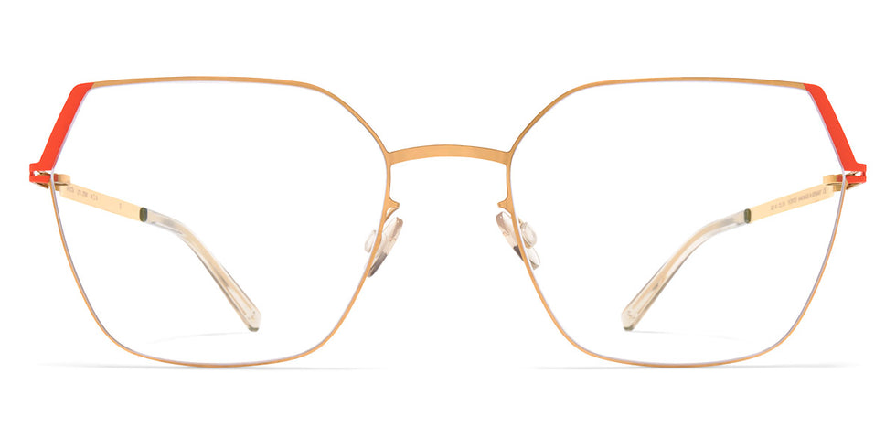 Mykita® STINE MYK STINE Glossy Gold/Daylily Orange 54 - Glossy Gold/Daylily Orange Eyeglasses