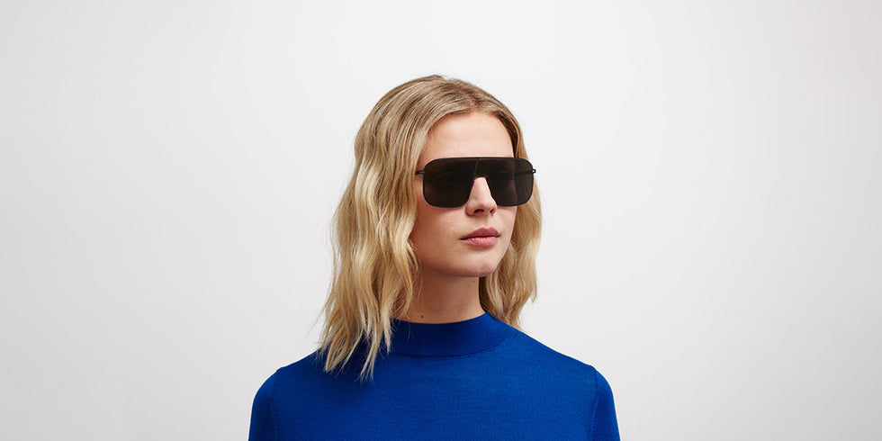 Mykita® STUDIO12.2 MYK STUDIO12.2 Black / Dark Grey Solid 136 - Black / Dark Grey Solid Sunglasses