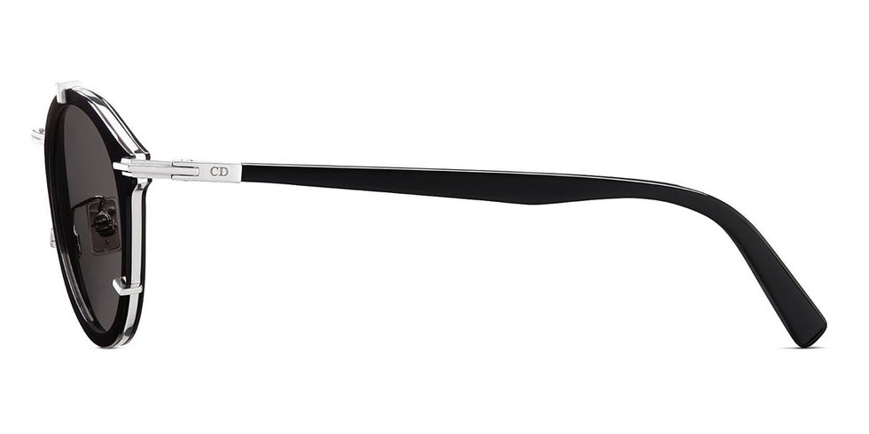 Dior® Diorblacksuit R7U CD DIORBLKSUIT R7U 10A0 50 - Shiny Black Lenses Grey Organic 10A0 Sunglasses